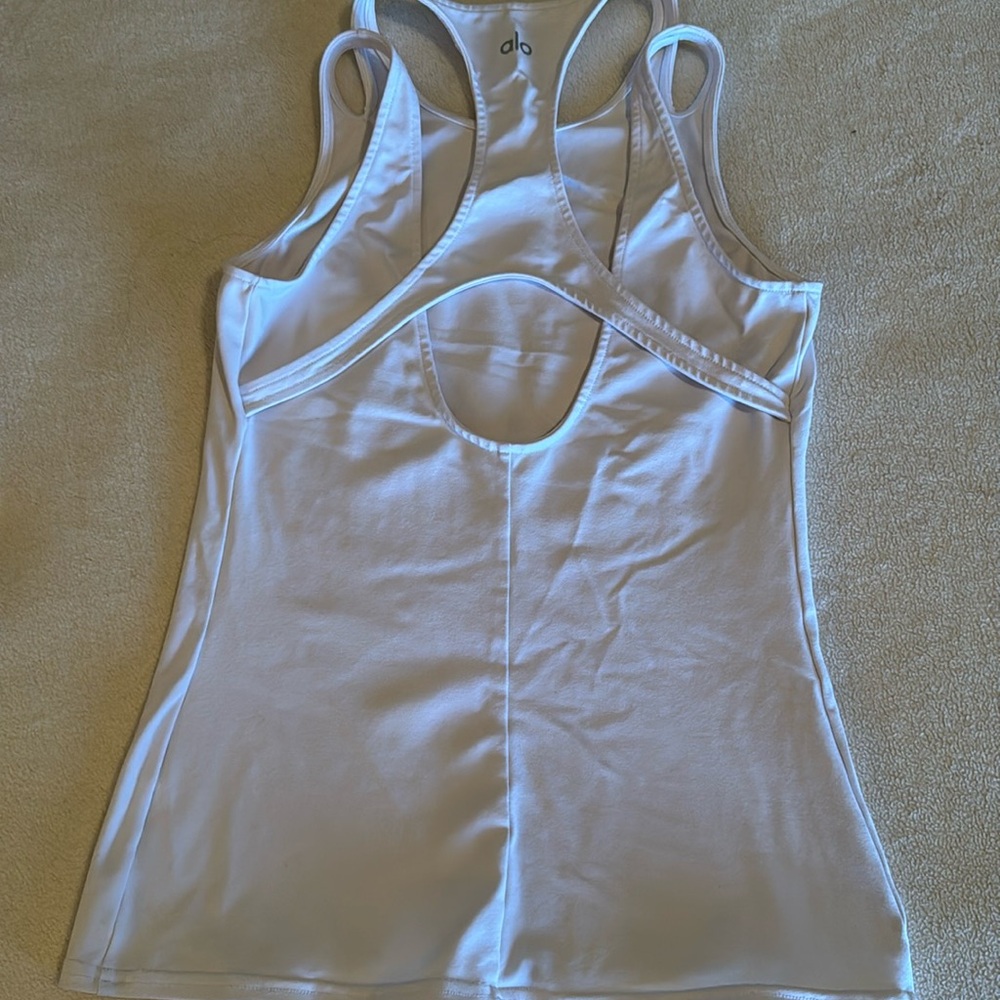 ALO XS white Tank top